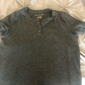 american eagle lettuce edge cropped 𝕋-shirt